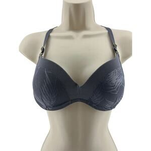 Lively The No-Wire Push Up Bra Lace Lined Opaque Wireless Wirefree 34B